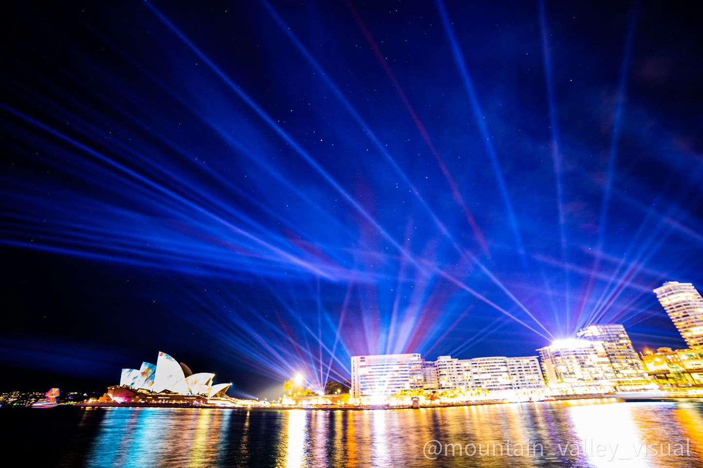 Vivid Sydney Cirqular Quay Print - Pre Order